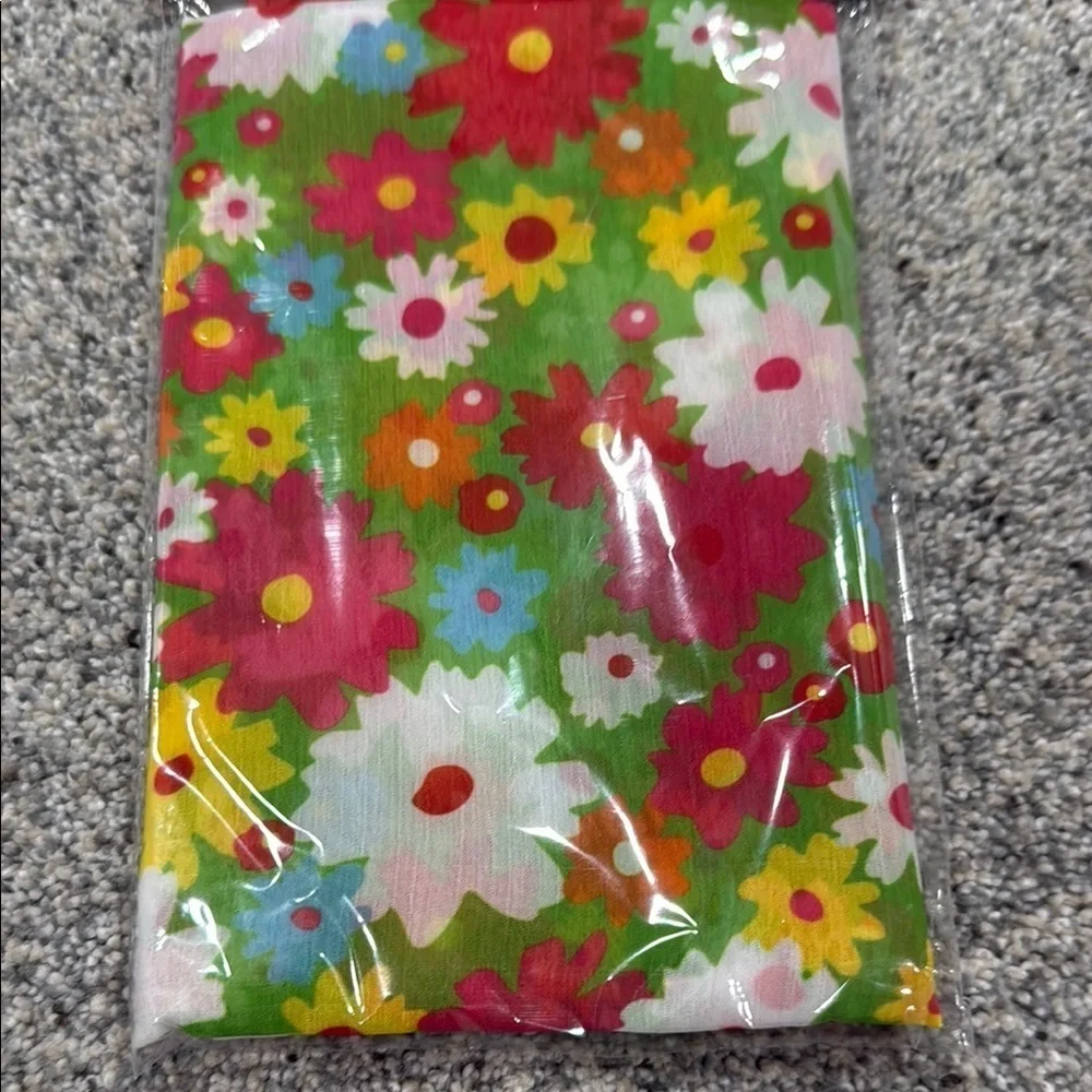 Floral Headscarf with Multicolor Flowers